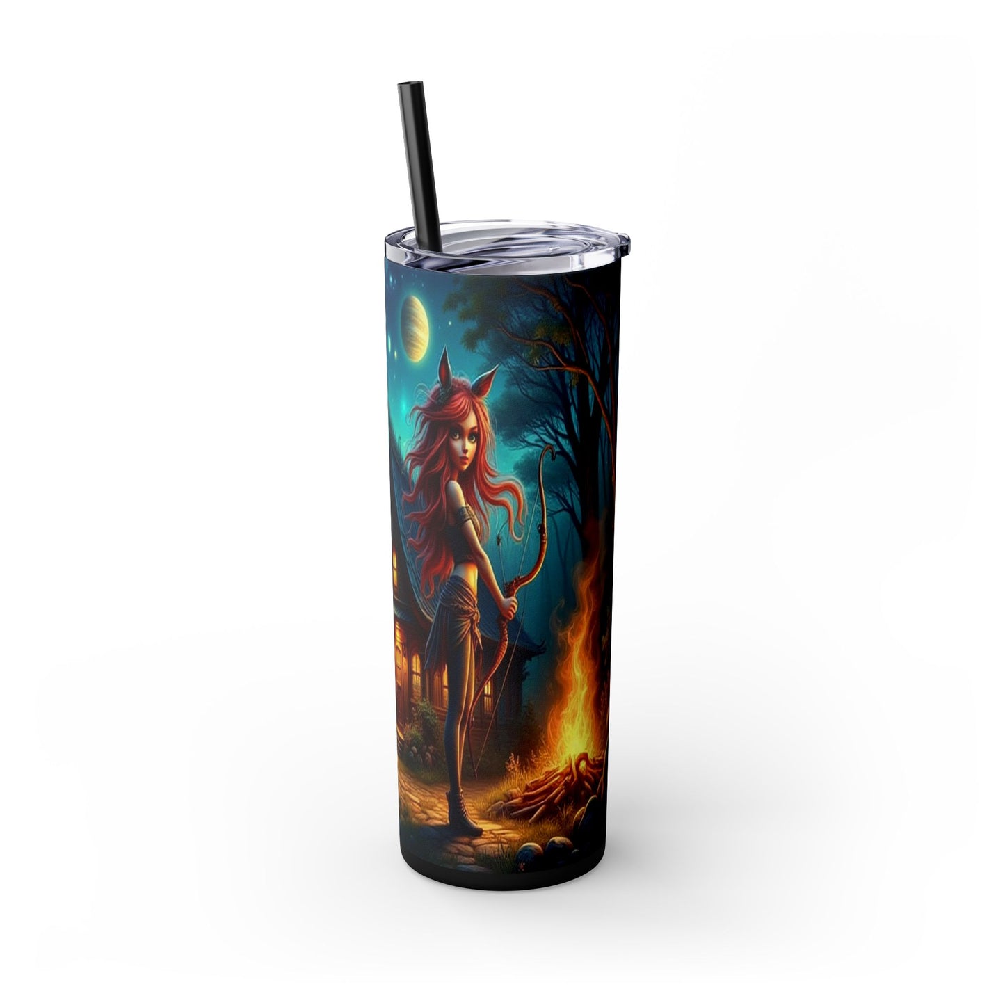 Zodiac Sagittarius Tumbler with Straw, 20oz