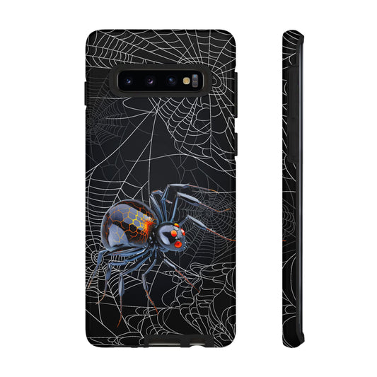 Spider Web Phone Case - Tough Cases for Halloween, Spooky Decor, Gift for Teens, Gothic Style, Unique Customizable Covers