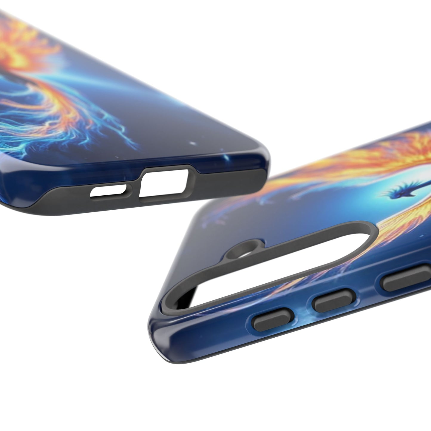 Phoenix Tough Case, Blue Bird Phone Case, Fantasy Designs, Space theme