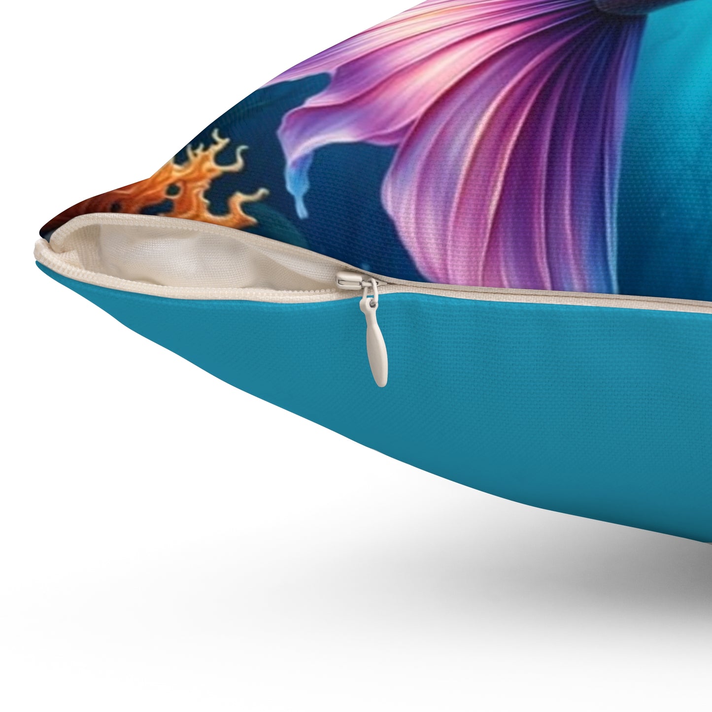 Mermaid Aqua Decorative Pillow, Beach Decor, Nautical Home Accent, Unique Gift for Ocean Lovers, Coastal Living