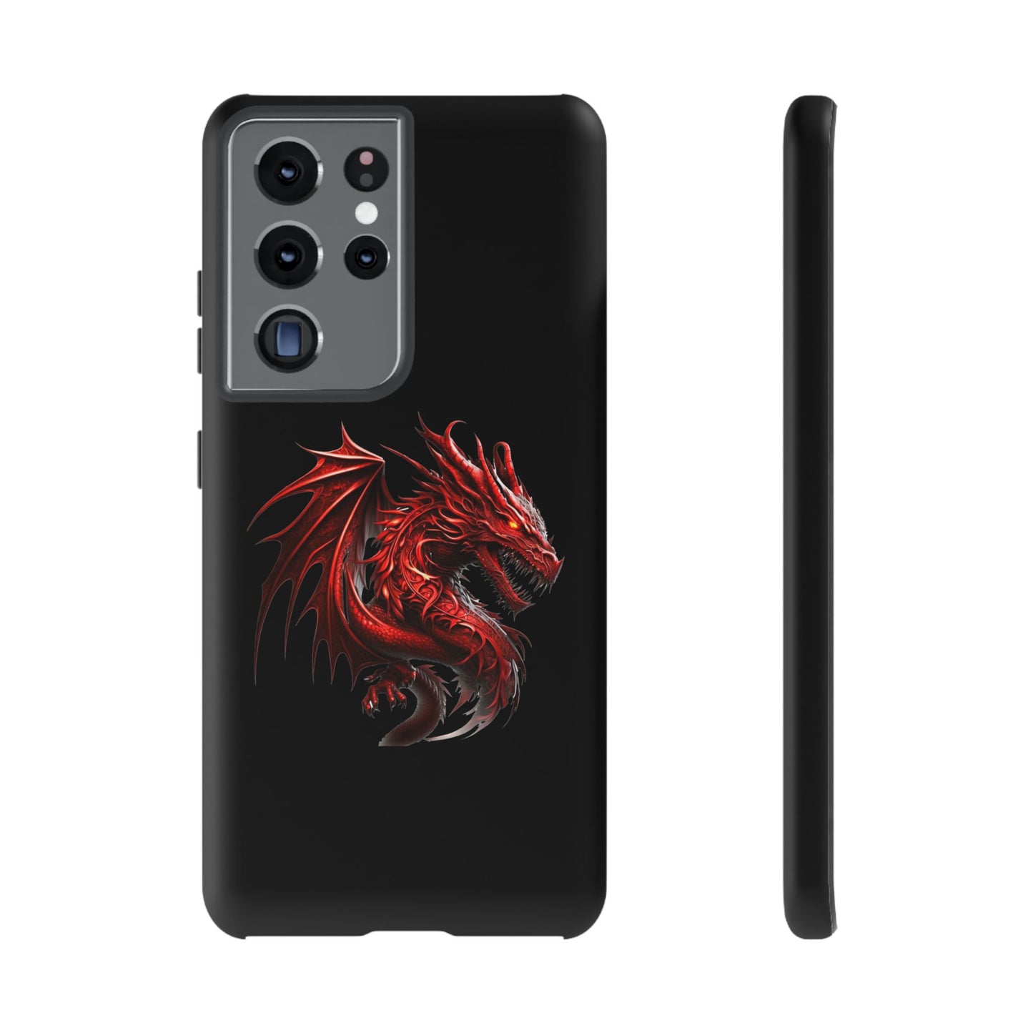 Red Dragon Phone Case, Fantasy Case, Tough Phone Cover, Gift for Gamers, Dragon Lover, Unique Mobile Accessory