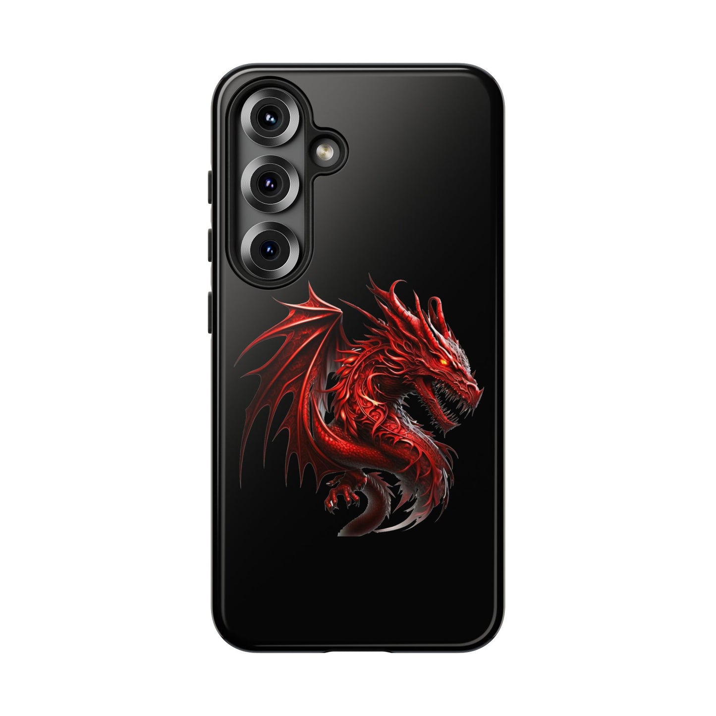 Red Dragon Phone Case, Fantasy Case, Tough Phone Cover, Gift for Gamers, Dragon Lover, Unique Mobile Accessory
