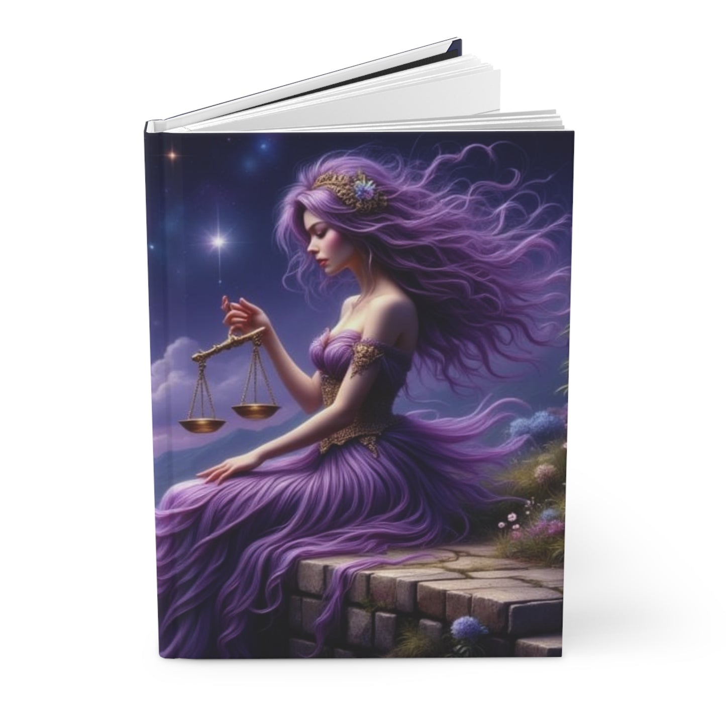 Celestial Dreams Hardcover Journal, Astrology Journal, Fantasy Journal, Cosmic Artwork Notebook, Gift for Dreamers, Perfect for [...]