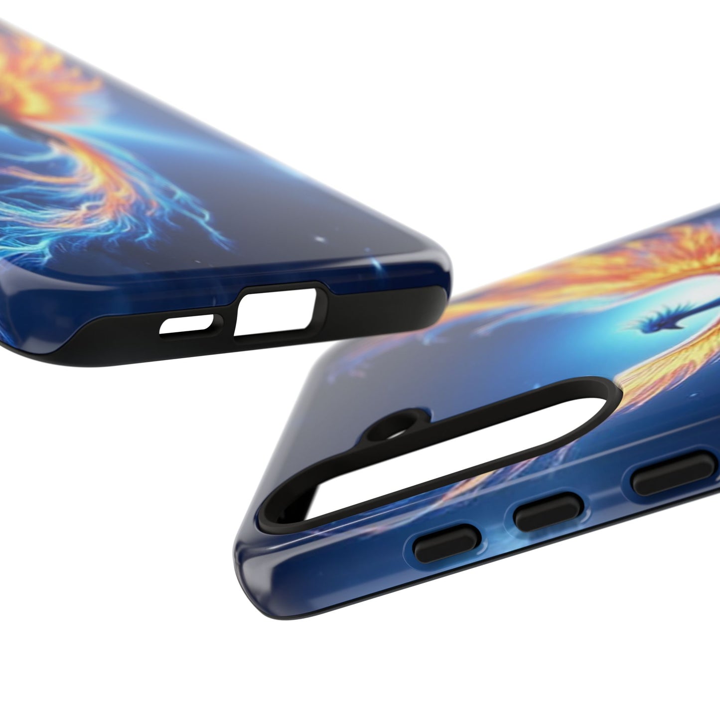 Phoenix Tough Case, Blue Bird Phone Case, Fantasy Designs, Space theme