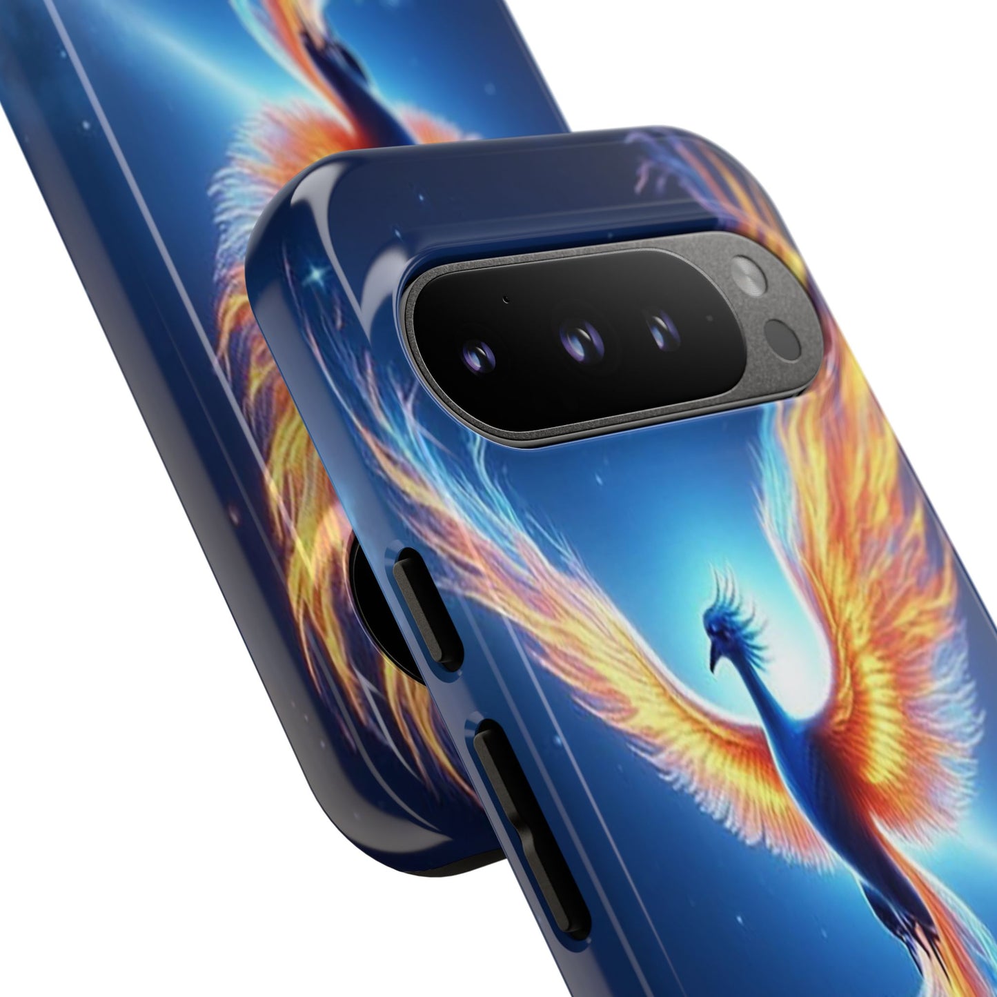 Phoenix Tough Case, Blue Bird Phone Case, Fantasy Designs, Space theme