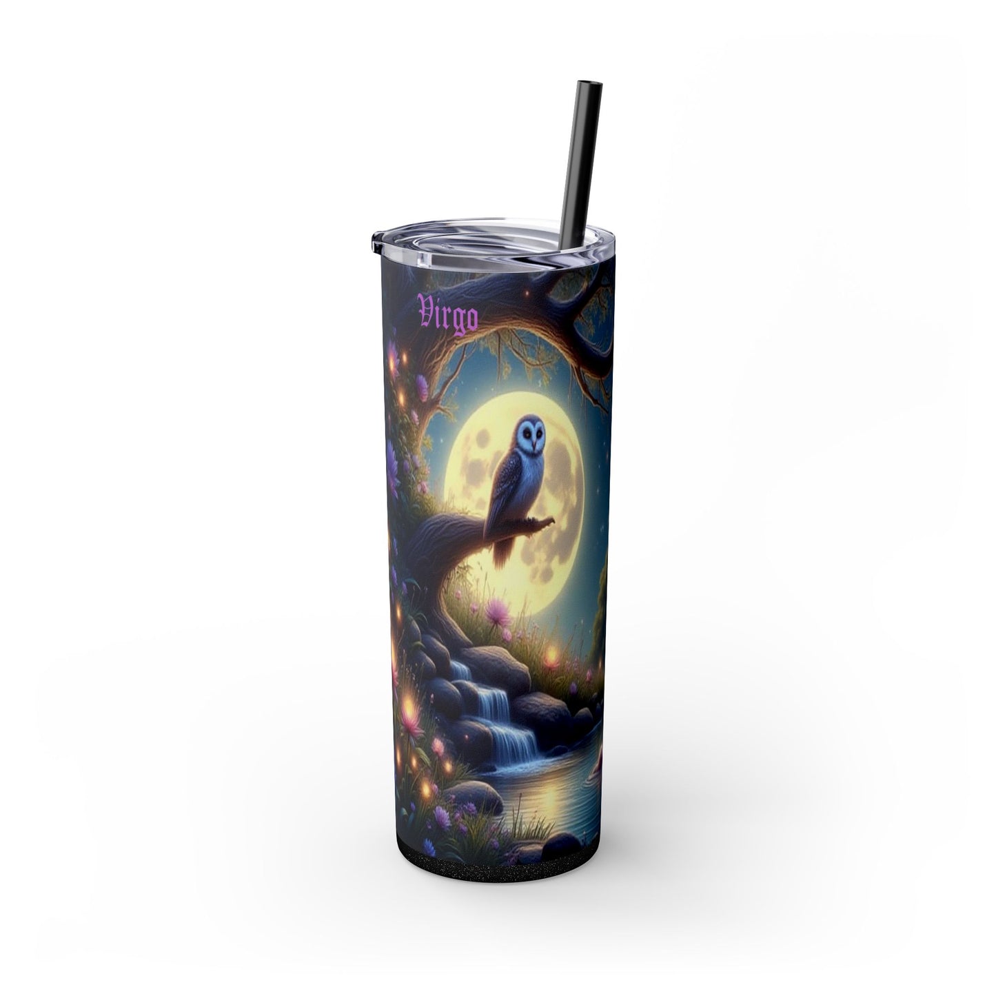 Zodiac Virgo Tumbler with Straw, 20oz