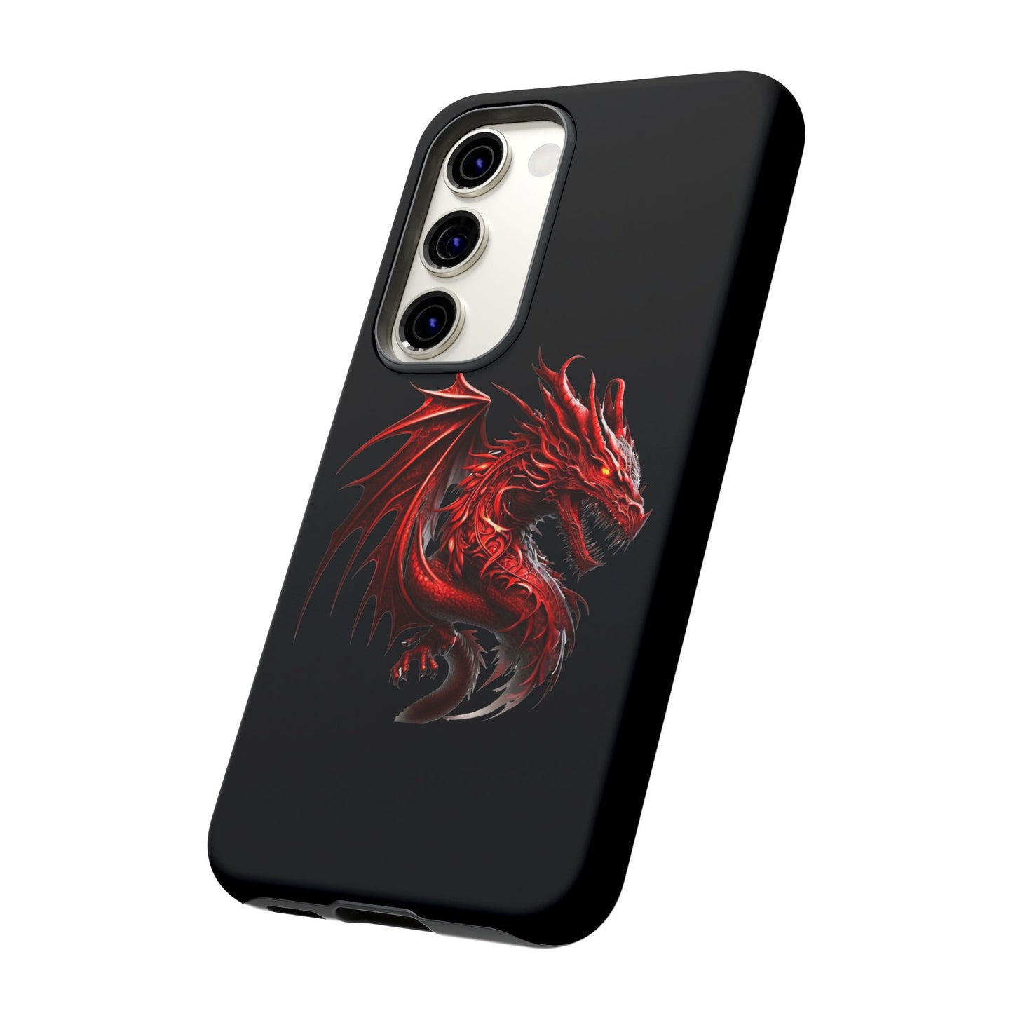 Red Dragon Phone Case, Fantasy Case, Tough Phone Cover, Gift for Gamers, Dragon Lover, Unique Mobile Accessory