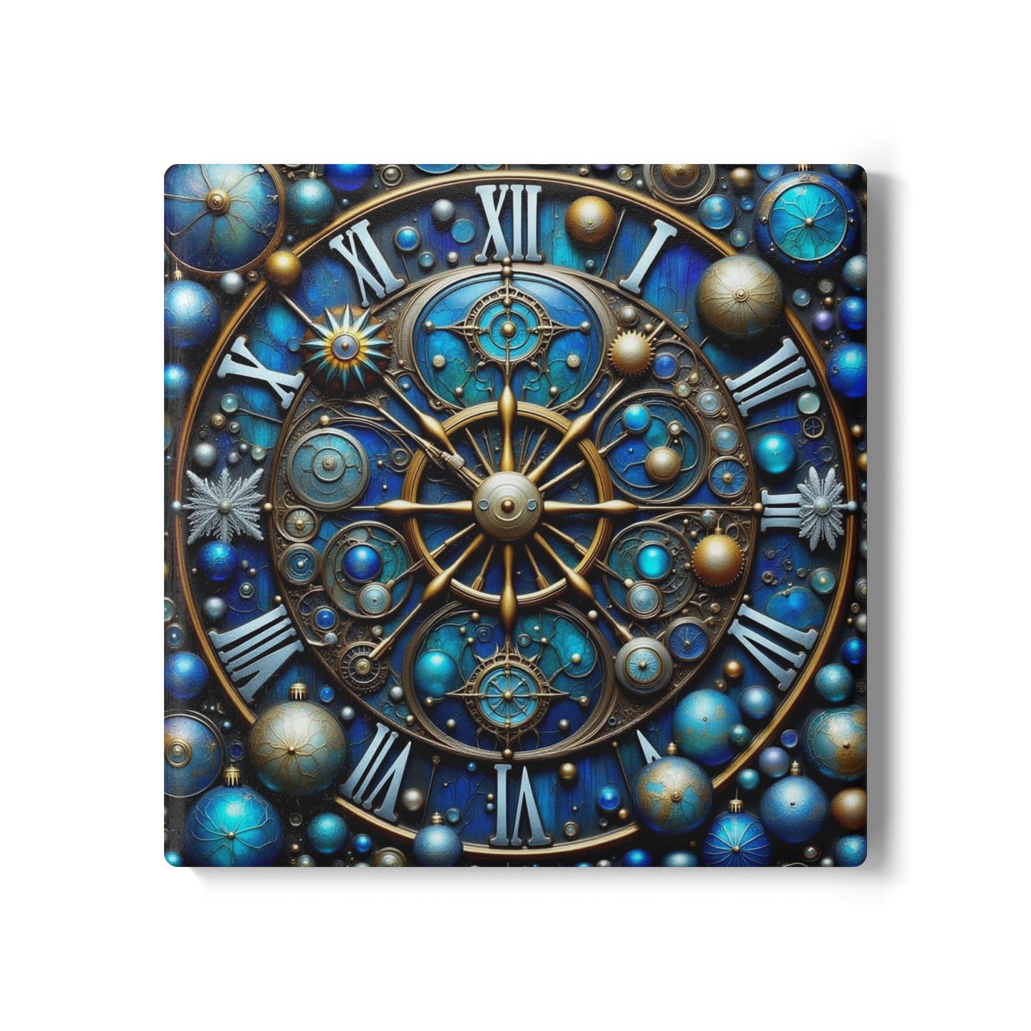 Celestial Themed Ceramic Coaster, Universe Coaster Set, Astrological Coaster Decor, Space Lover Gift, Home Bar Accessory