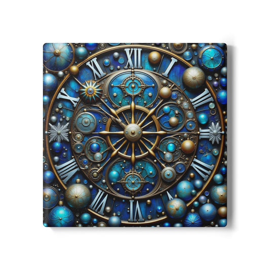 Celestial Themed Ceramic Coaster, Universe Coaster Set, Astrological Coaster Decor, Space Lover Gift, Home Bar Accessory