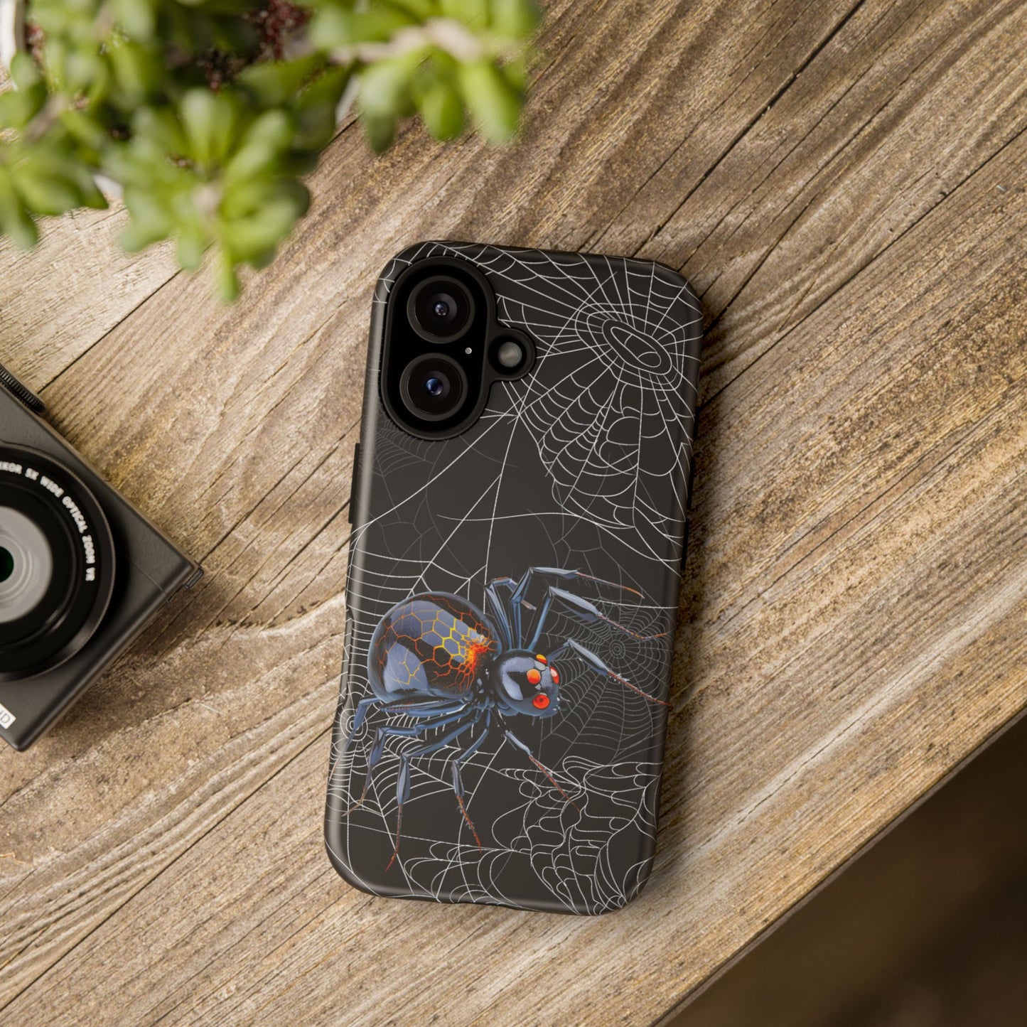 Spider Web Phone Case - Tough Cases for Halloween, Spooky Decor, Gift for Teens, Gothic Style, Unique Customizable Covers