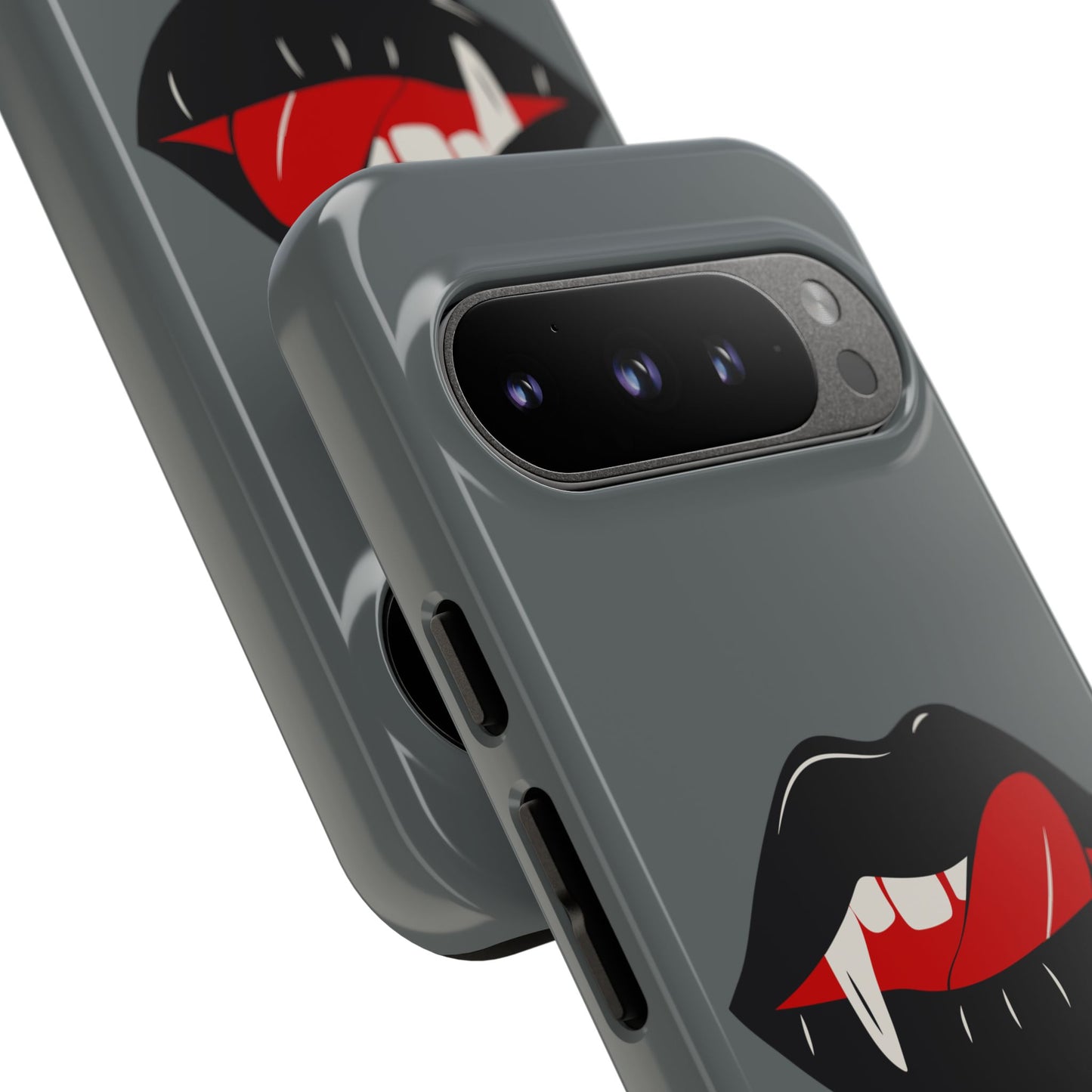 Vampire Lip Phone Case, Edgy Tech Accessories, Halloween Gifts, Goth Aesthetic, Quirky Cell Phone Cover