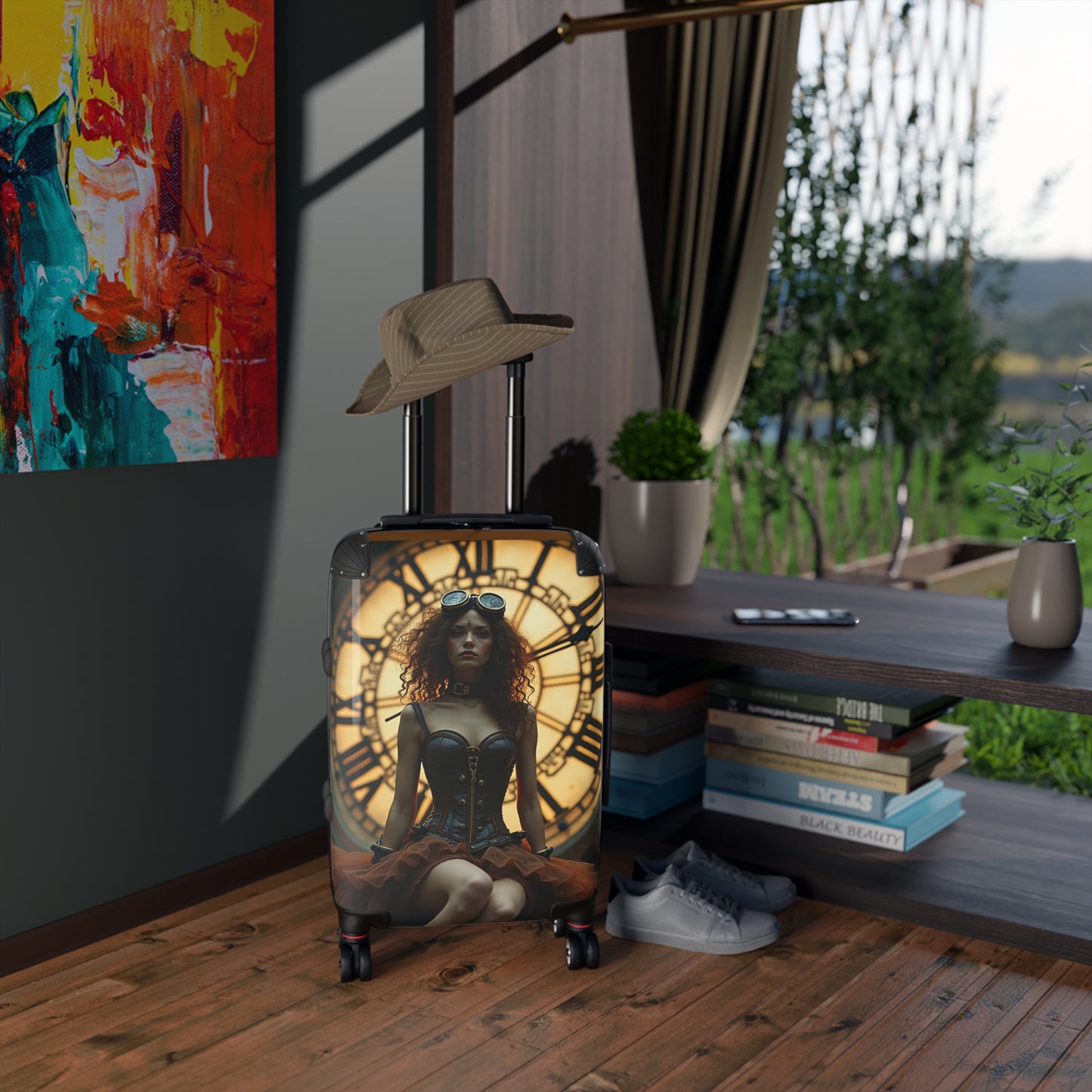 Lucy Steampunk Stylish Suitcase - Unique Travel Luggage for Adventurers, Ideal Gift for Travelers, Vintage-Inspired Travel Gear, Perfect [...]