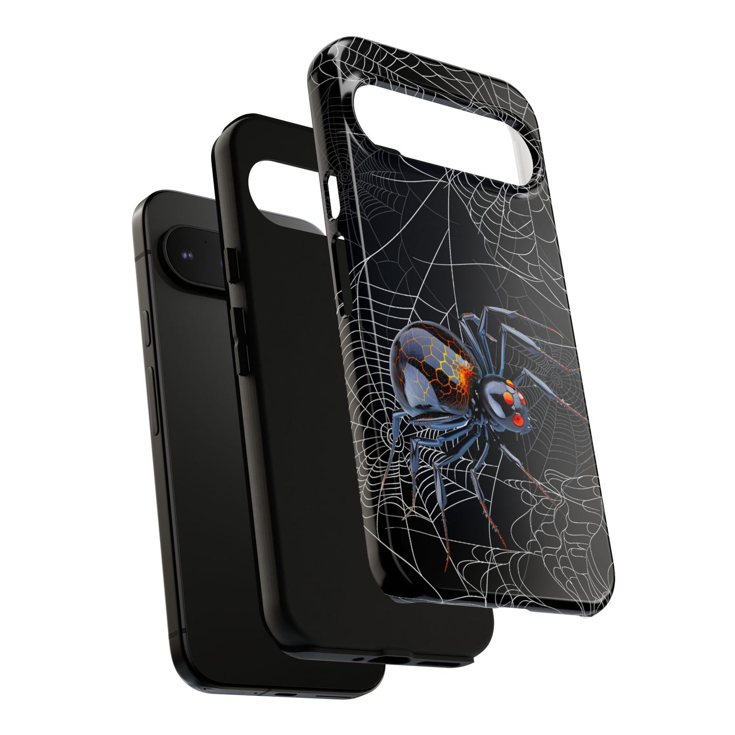 Spider Web Phone Case - Tough Cases for Halloween, Spooky Decor, Gift for Teens, Gothic Style, Unique Customizable Covers