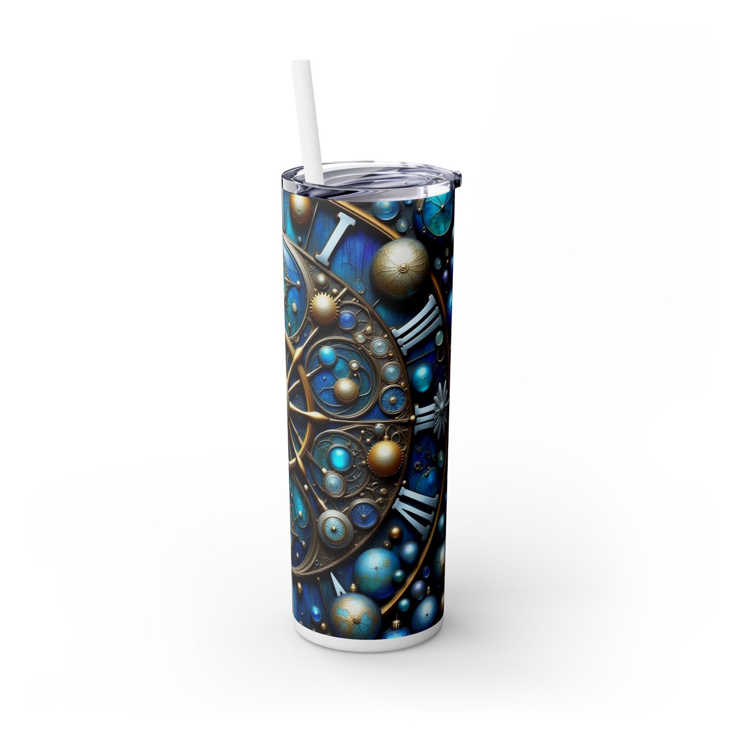 Galactic Clock Skinny Tumbler, 20oz | Space Theme Travel Mug | Ideal Gift for Astronomers | Cosmic Decor | Unique Birthday Present | [...]