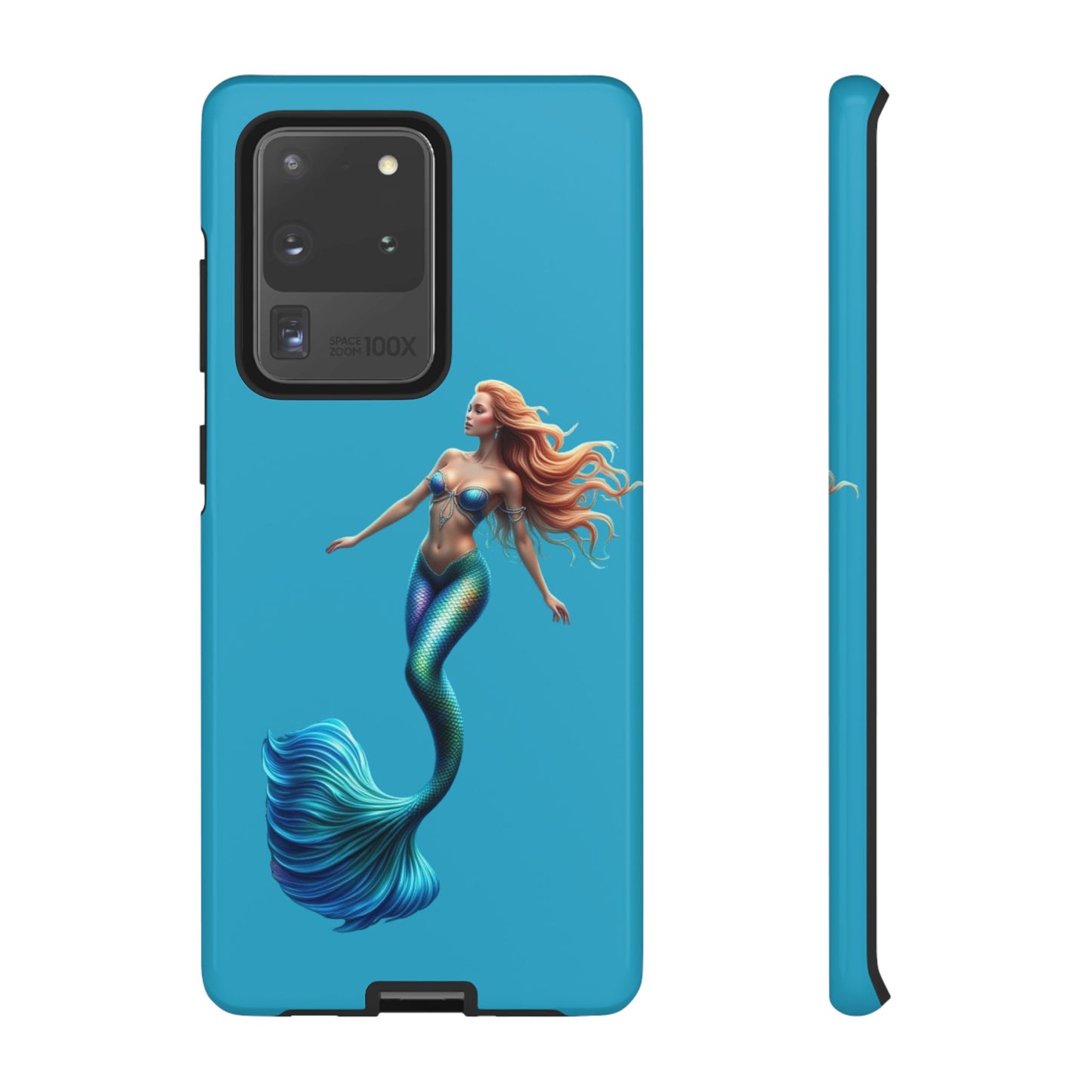 Mermaid Phone Case, Tough Phone Cover, Ocean Lover Gift, Cute Mermaid Accessory, Summer Vibes Case