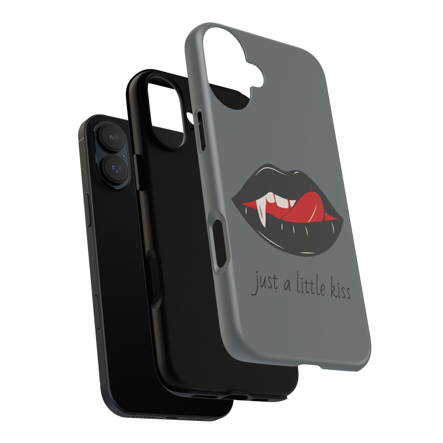 Vampire Lip Phone Case, Edgy Tech Accessories, Halloween Gifts, Goth Aesthetic, Quirky Cell Phone Cover