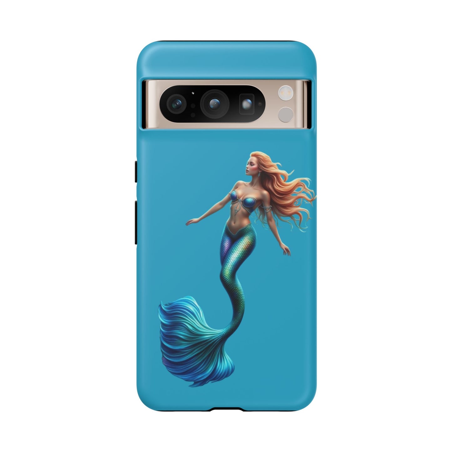 Mermaid Phone Case, Tough Phone Cover, Ocean Lover Gift, Cute Mermaid Accessory, Summer Vibes Case