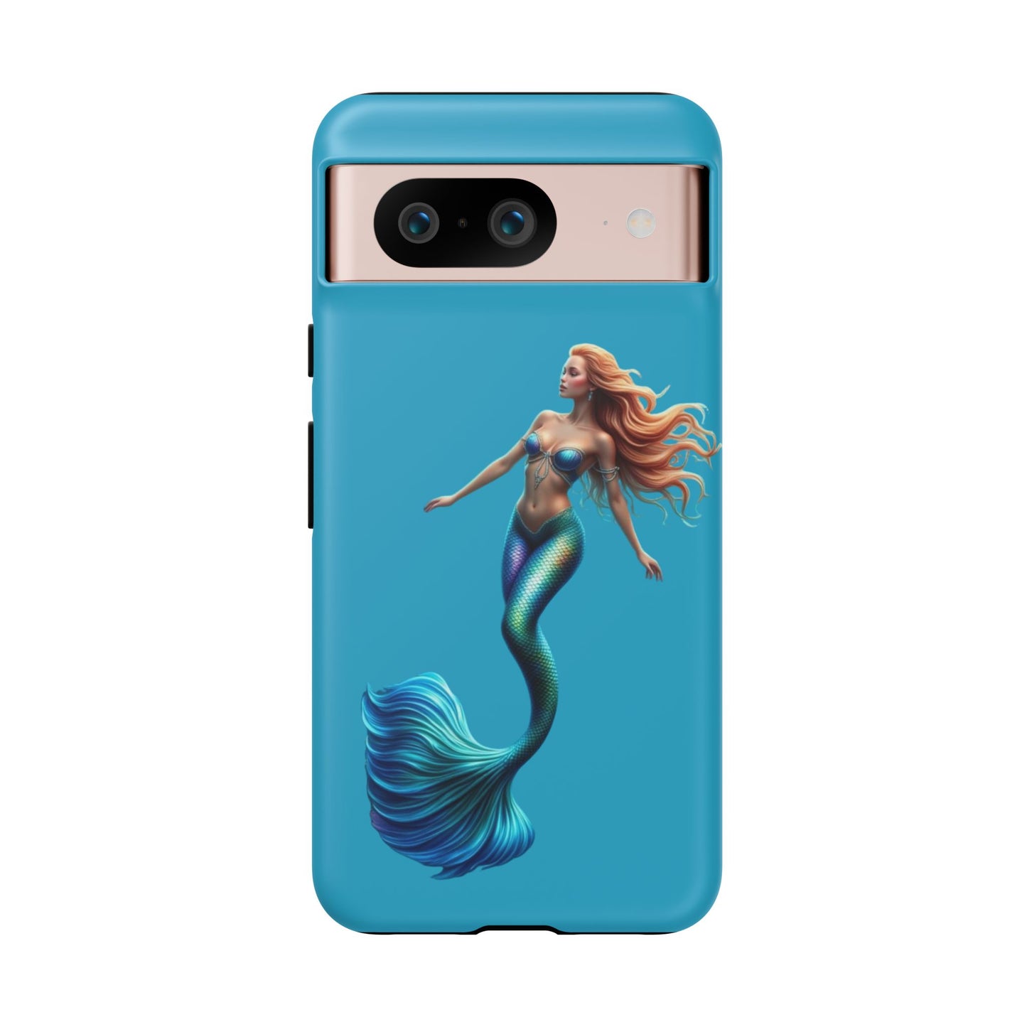 Mermaid Phone Case, Tough Phone Cover, Ocean Lover Gift, Cute Mermaid Accessory, Summer Vibes Case