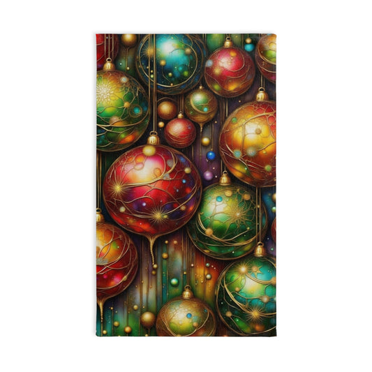 Colorful Holiday Hand Towel - Festive Kitchen Decor, Gift for Home, Christmas Celebration, Vibrant Dish Towel, Cheerful Holiday Decor