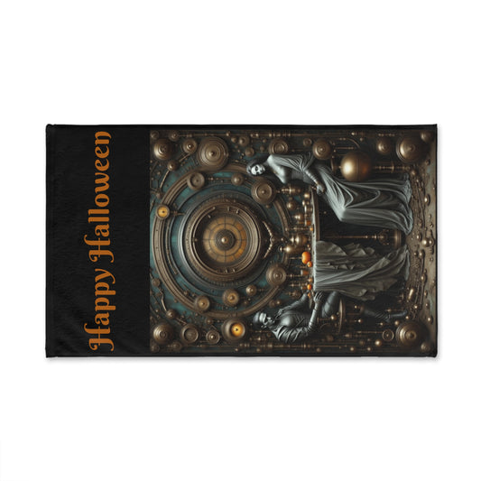 Halloween Hand Towel, Festive Kitchen Decor, Spooky Gift for Home, Fall Holiday Accessories, Unique Bathroom Towel