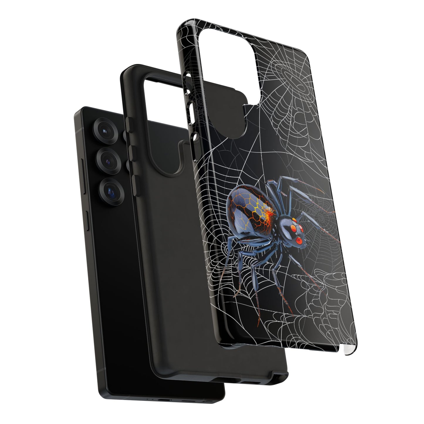 Spider Web Phone Case - Tough Cases for Halloween, Spooky Decor, Gift for Teens, Gothic Style, Unique Customizable Covers
