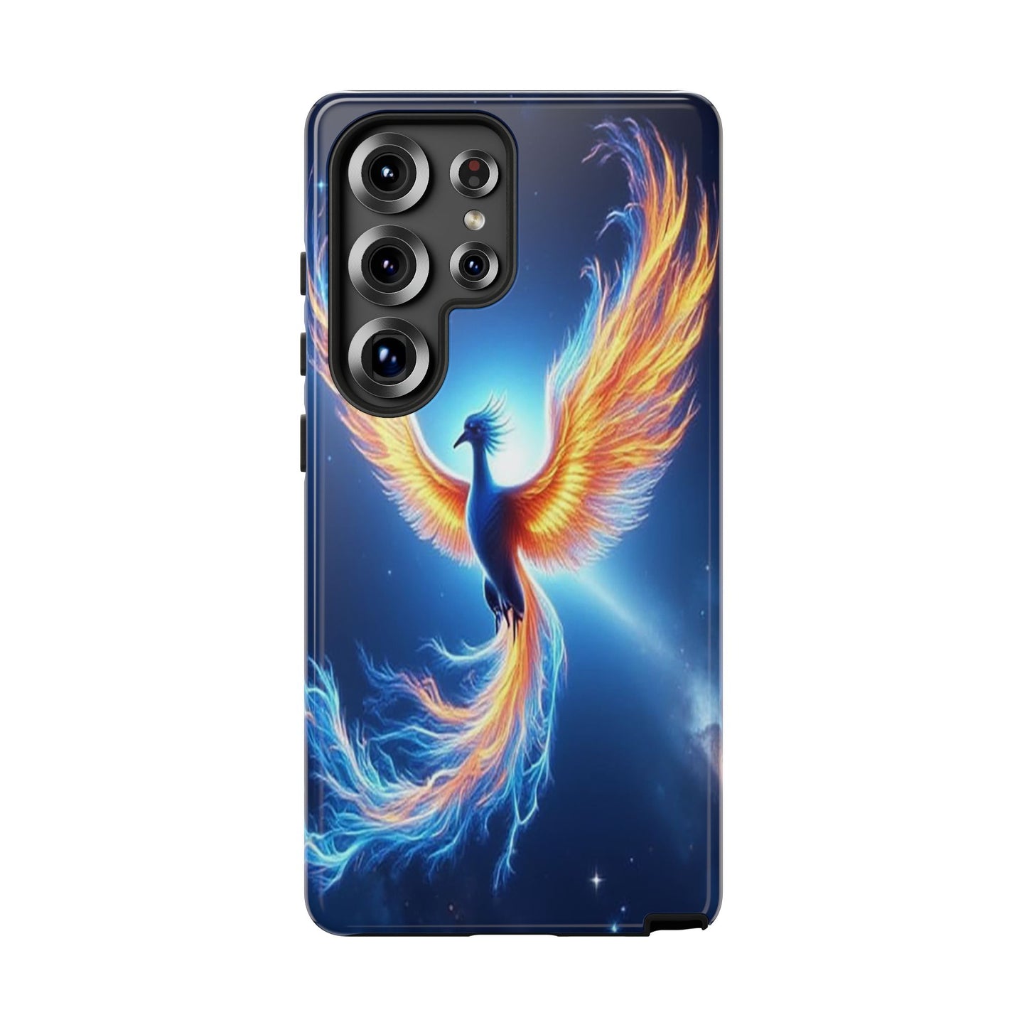 Phoenix Tough Case, Blue Bird Phone Case, Fantasy Designs, Space theme