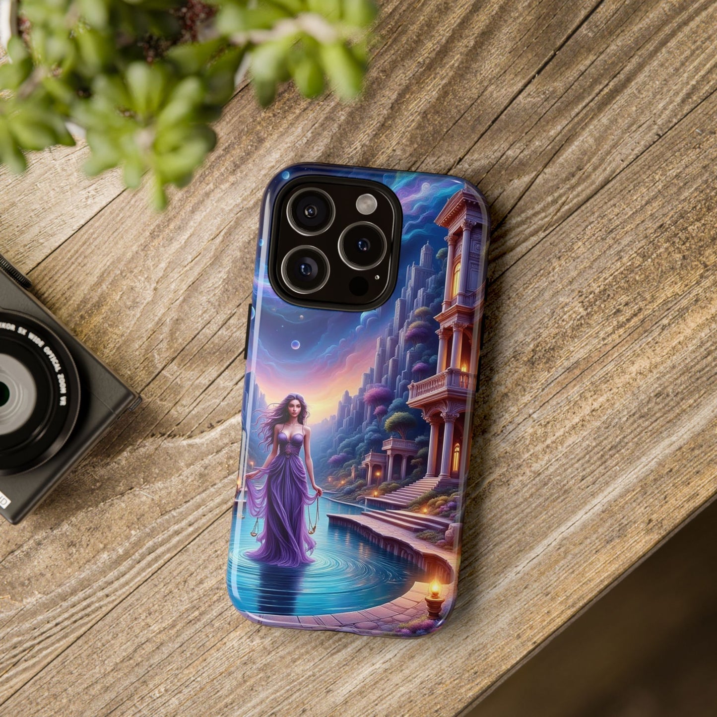 Celestial Fantasy Phone Case, Tough Case for Dreamers, Galaxy Design, Gift for Her, Magical Phone Accessory