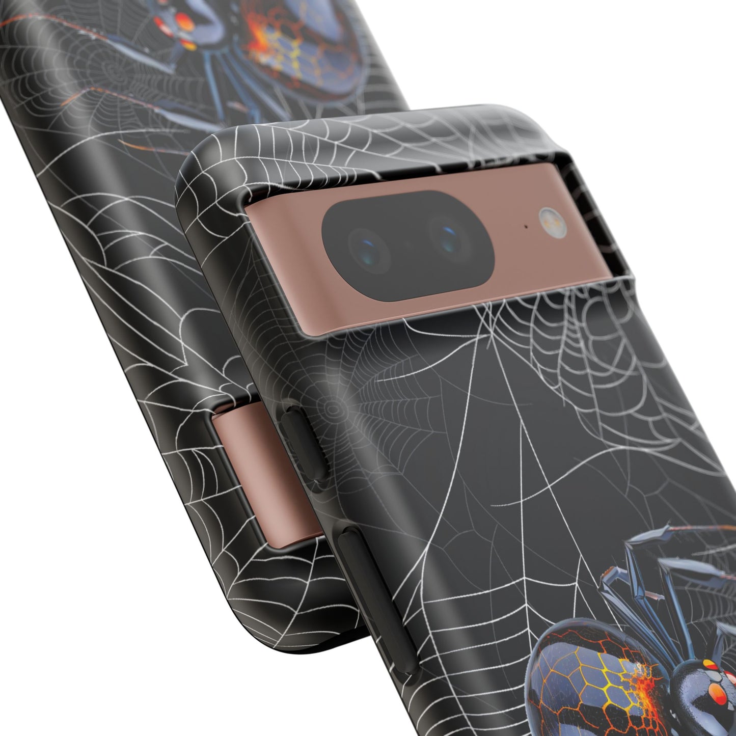 Spider Web Phone Case - Tough Cases for Halloween, Spooky Decor, Gift for Teens, Gothic Style, Unique Customizable Covers