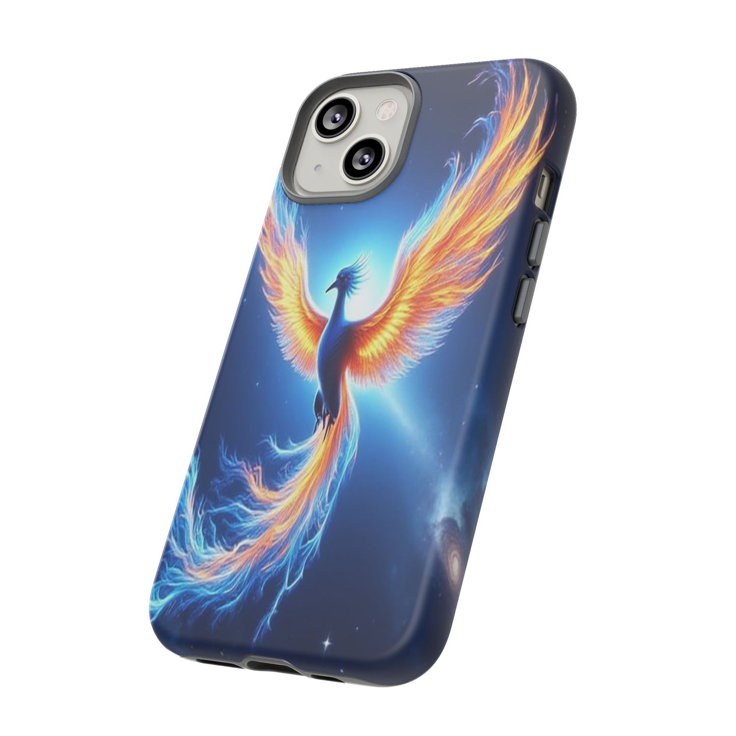 Phoenix Tough Case, Blue Bird Phone Case, Fantasy Designs, Space theme