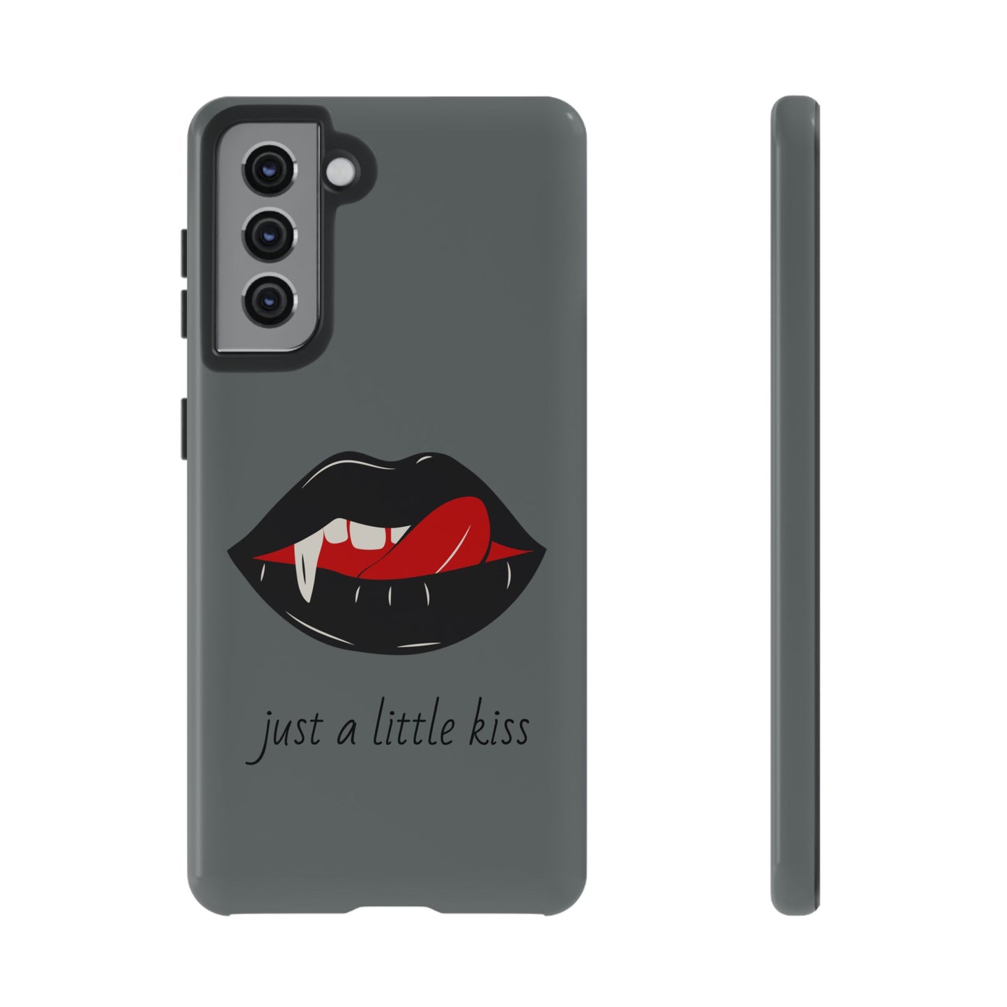 Vampire Lip Phone Case, Edgy Tech Accessories, Halloween Gifts, Goth Aesthetic, Quirky Cell Phone Cover