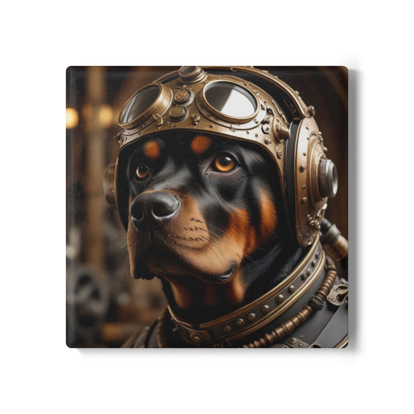 Ceramic Coaster, Steampunk Rottweiler, Steampunk, Dogs, Unique Designs, Gift Ideas