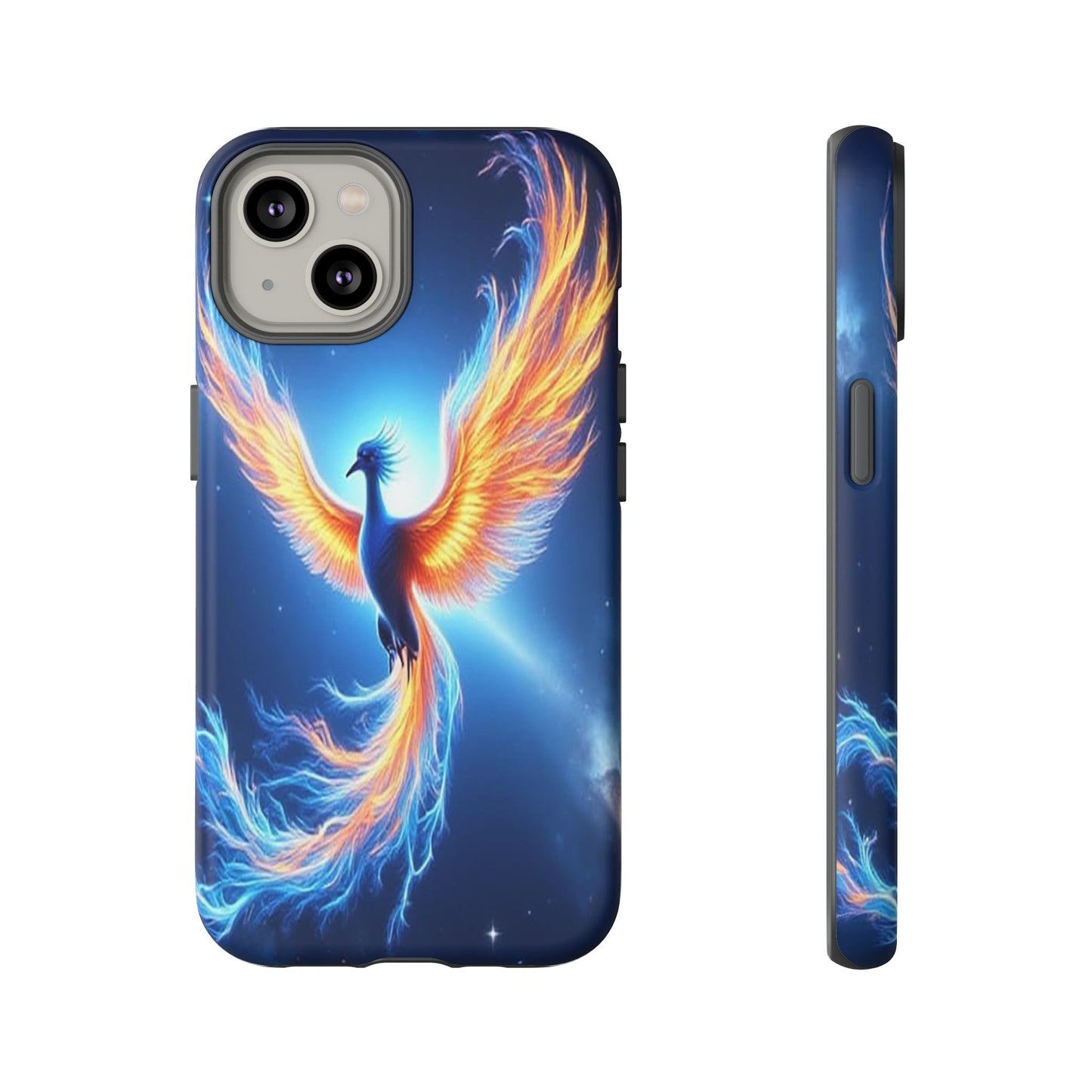 Phoenix Tough Case, Blue Bird Phone Case, Fantasy Designs, Space theme