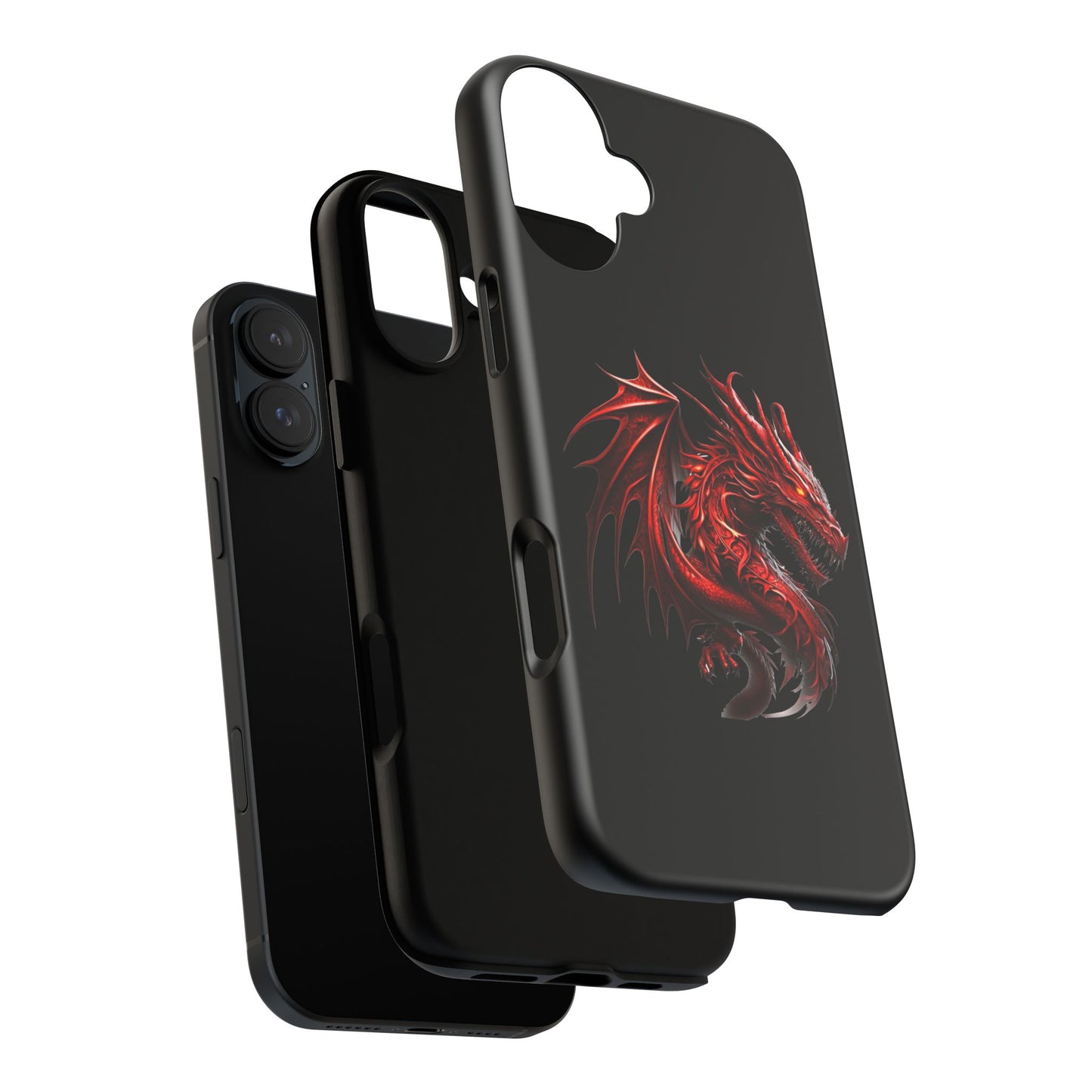 Red Dragon Phone Case, Fantasy Case, Tough Phone Cover, Gift for Gamers, Dragon Lover, Unique Mobile Accessory