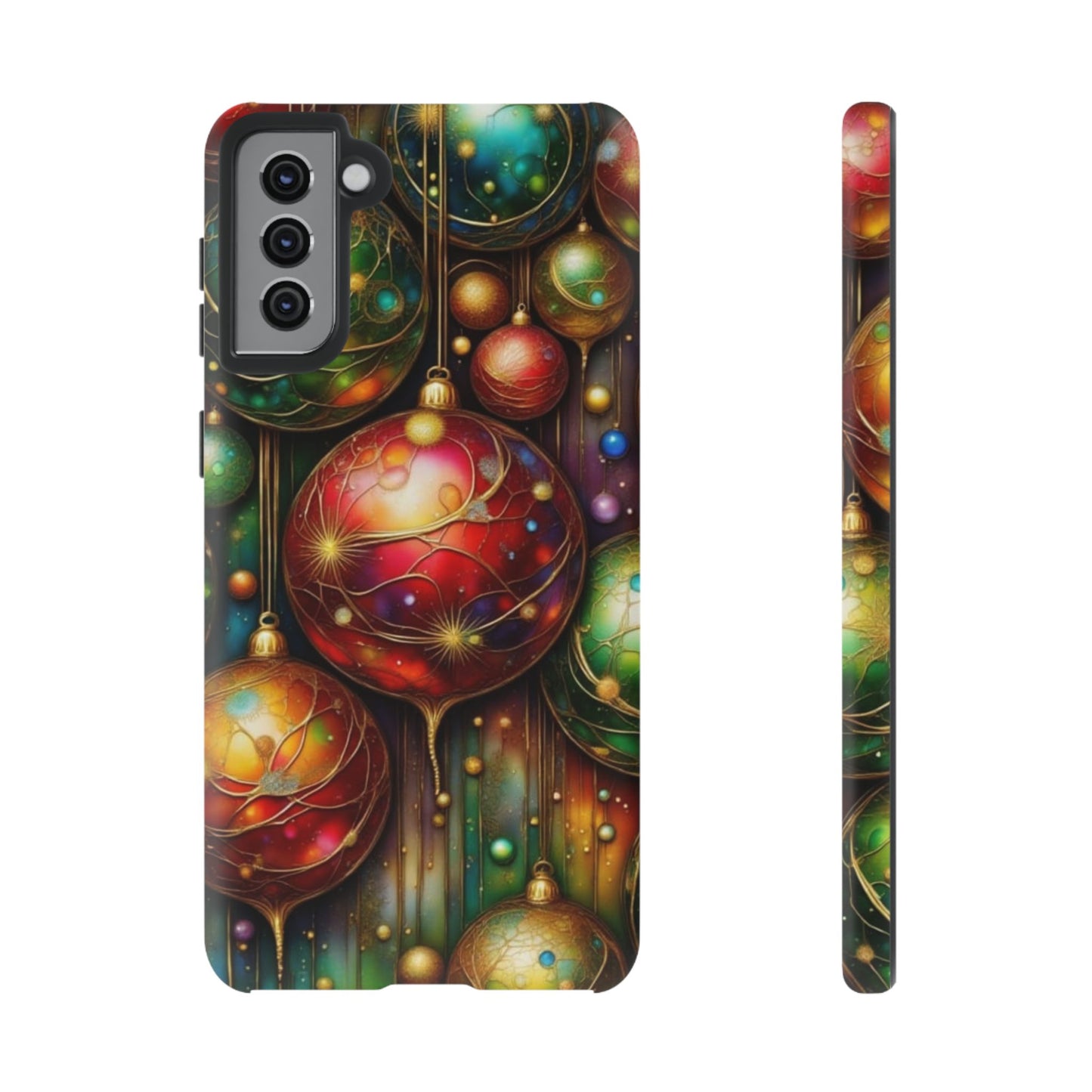 Colorful Holiday Phone Case, Festive Smartphone Cover, Christmas Gift, Artistic Phone Protector, Unique Holiday Accessory