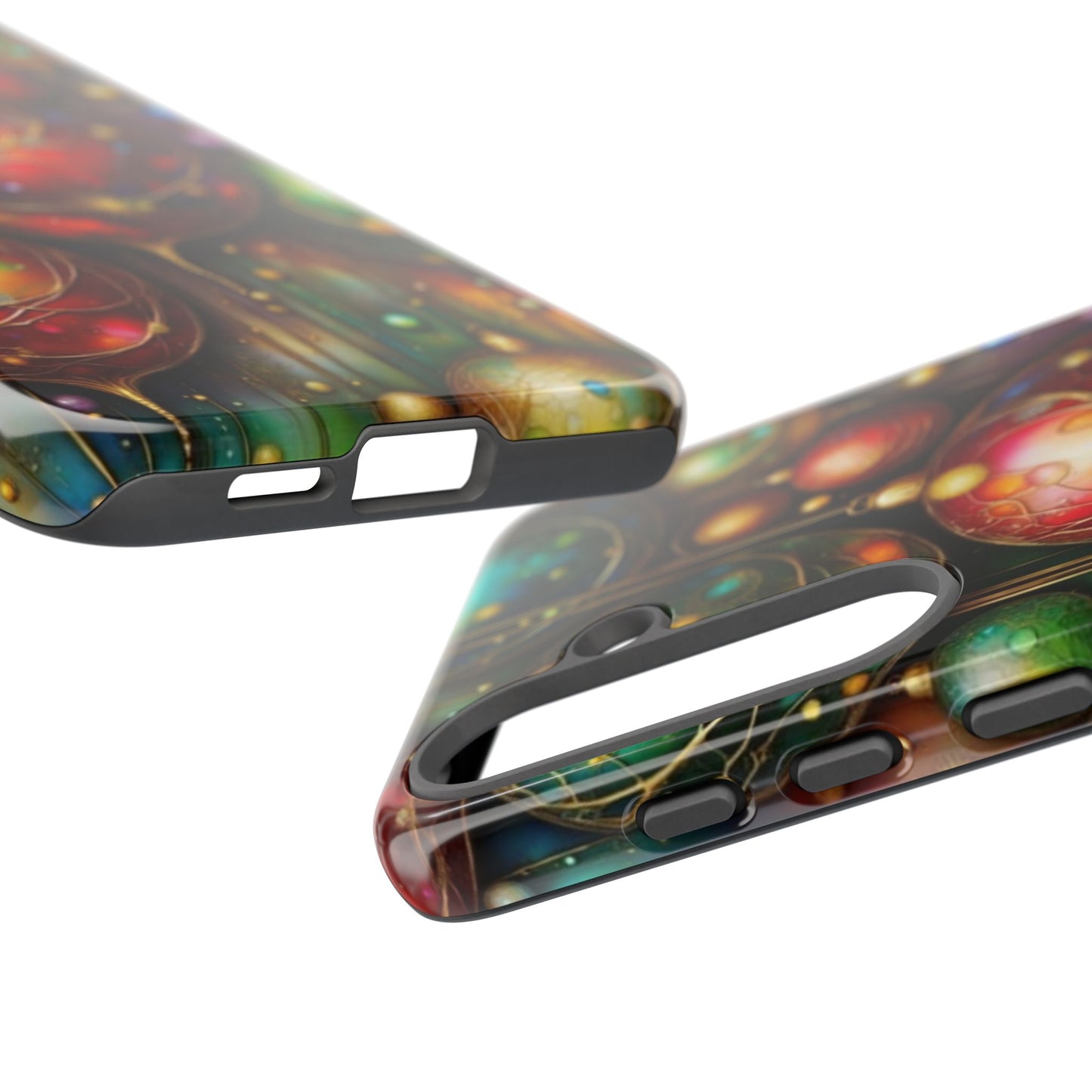 Colorful Holiday Phone Case, Festive Smartphone Cover, Christmas Gift, Artistic Phone Protector, Unique Holiday Accessory