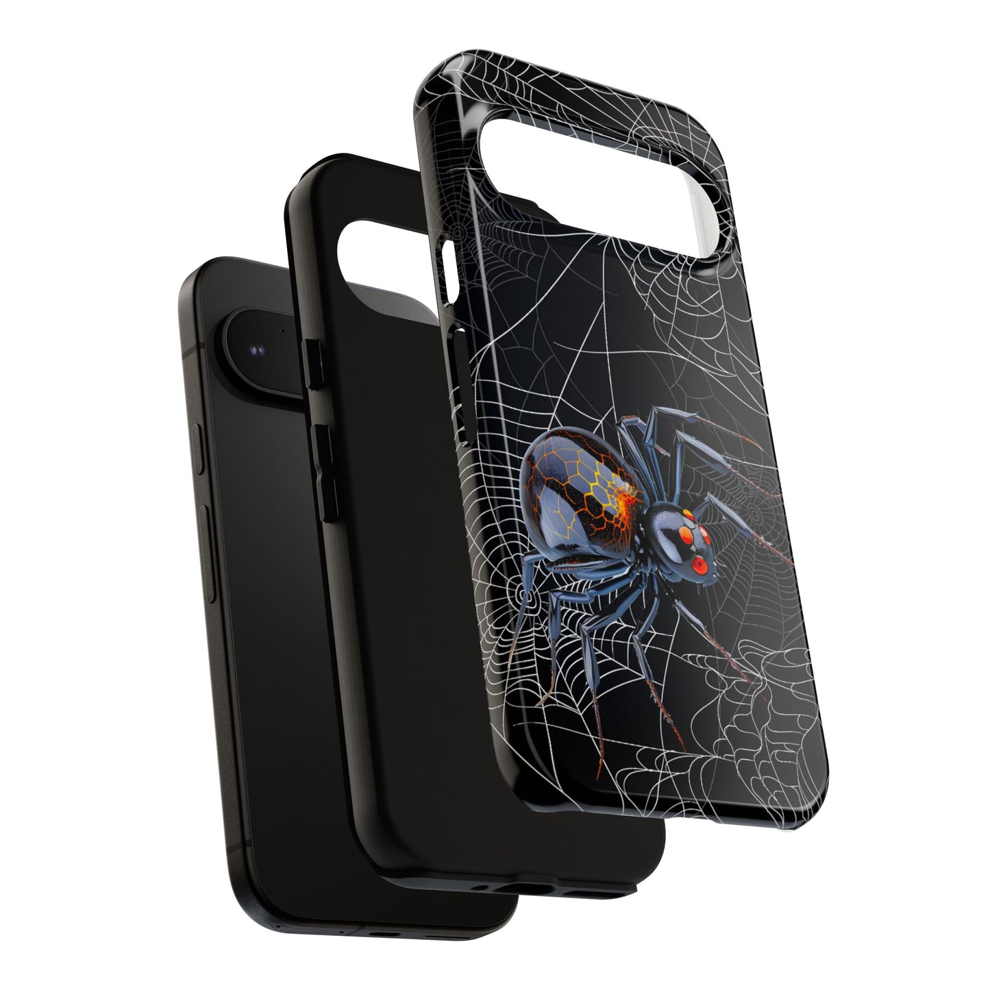 Spider Web Phone Case - Tough Cases for Halloween, Spooky Decor, Gift for Teens, Gothic Style, Unique Customizable Covers
