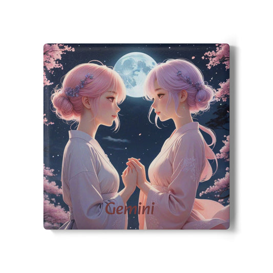 Ceramic Coaster, Zodiac Gemini
