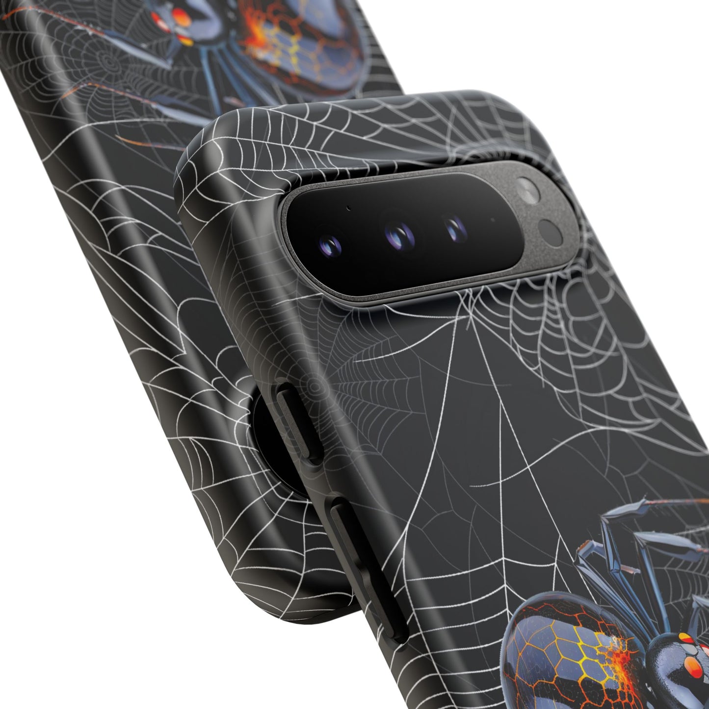 Spider Web Phone Case - Tough Cases for Halloween, Spooky Decor, Gift for Teens, Gothic Style, Unique Customizable Covers