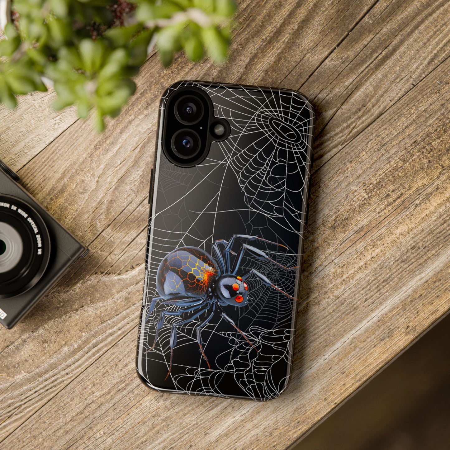 Spider Web Phone Case - Tough Cases for Halloween, Spooky Decor, Gift for Teens, Gothic Style, Unique Customizable Covers
