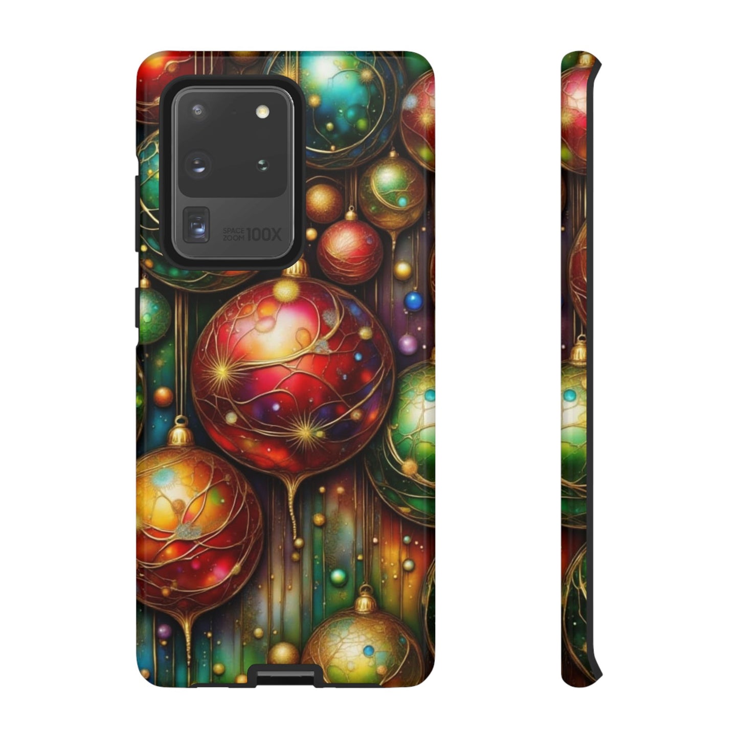 Colorful Holiday Phone Case, Festive Smartphone Cover, Christmas Gift, Artistic Phone Protector, Unique Holiday Accessory