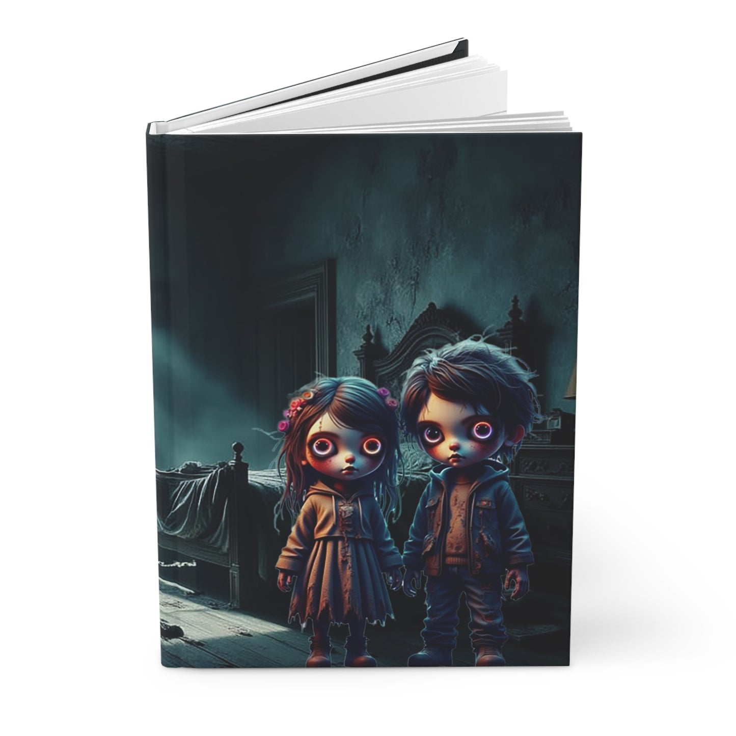 Mystical Hardcover Journal, Gothic Notebook for Creatives, Dark Aesthetic Diary, Art Journal for Ghost Lovers, Unique Gift Idea