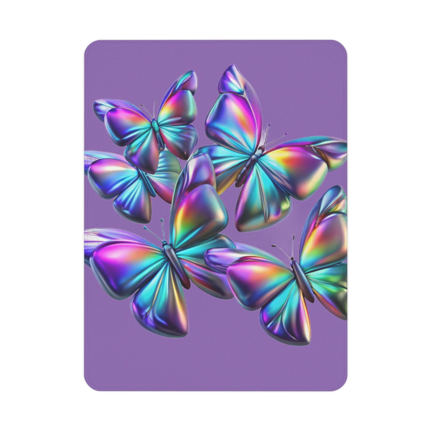 Colorful Butterfly Toddler Blanket, Soft and Cozy Baby Throw, Nursery Decor, Child's Gift, Purple Springtime Blanket