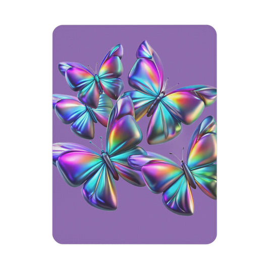 Colorful Butterfly Toddler Blanket, Soft and Cozy Baby Throw, Nursery Decor, Child's Gift, Purple Springtime Blanket