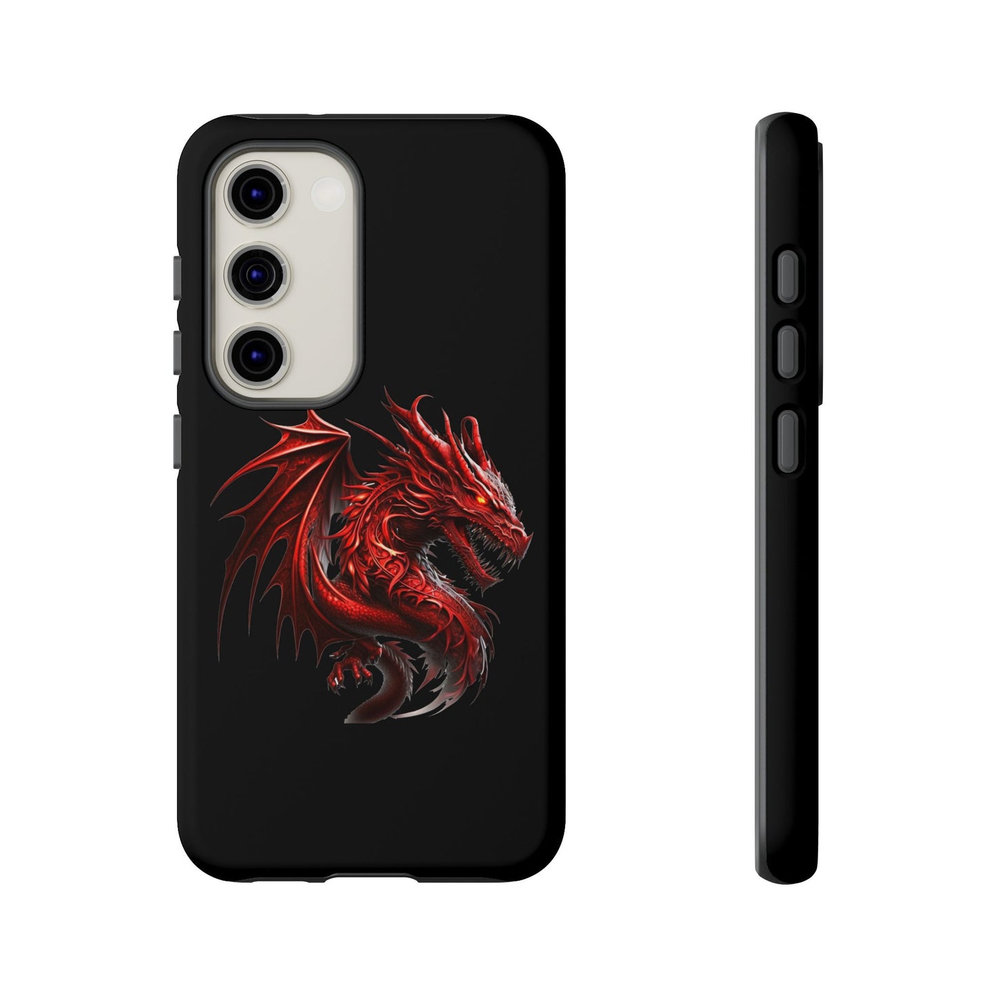 Red Dragon Phone Case, Fantasy Case, Tough Phone Cover, Gift for Gamers, Dragon Lover, Unique Mobile Accessory