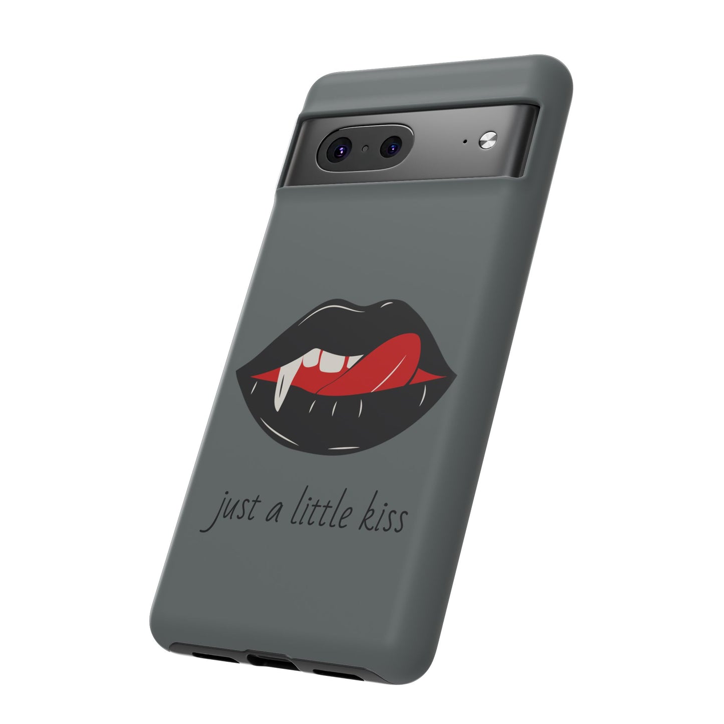 Vampire Lip Phone Case, Edgy Tech Accessories, Halloween Gifts, Goth Aesthetic, Quirky Cell Phone Cover