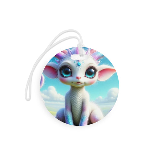 Min Baby Dragon, Fantasy Luggage Tags for Travel, Cute Pet Luggage Tags, Personalized Travel Tags, Adventure Luggage Labels, Unique Suitcase Tags