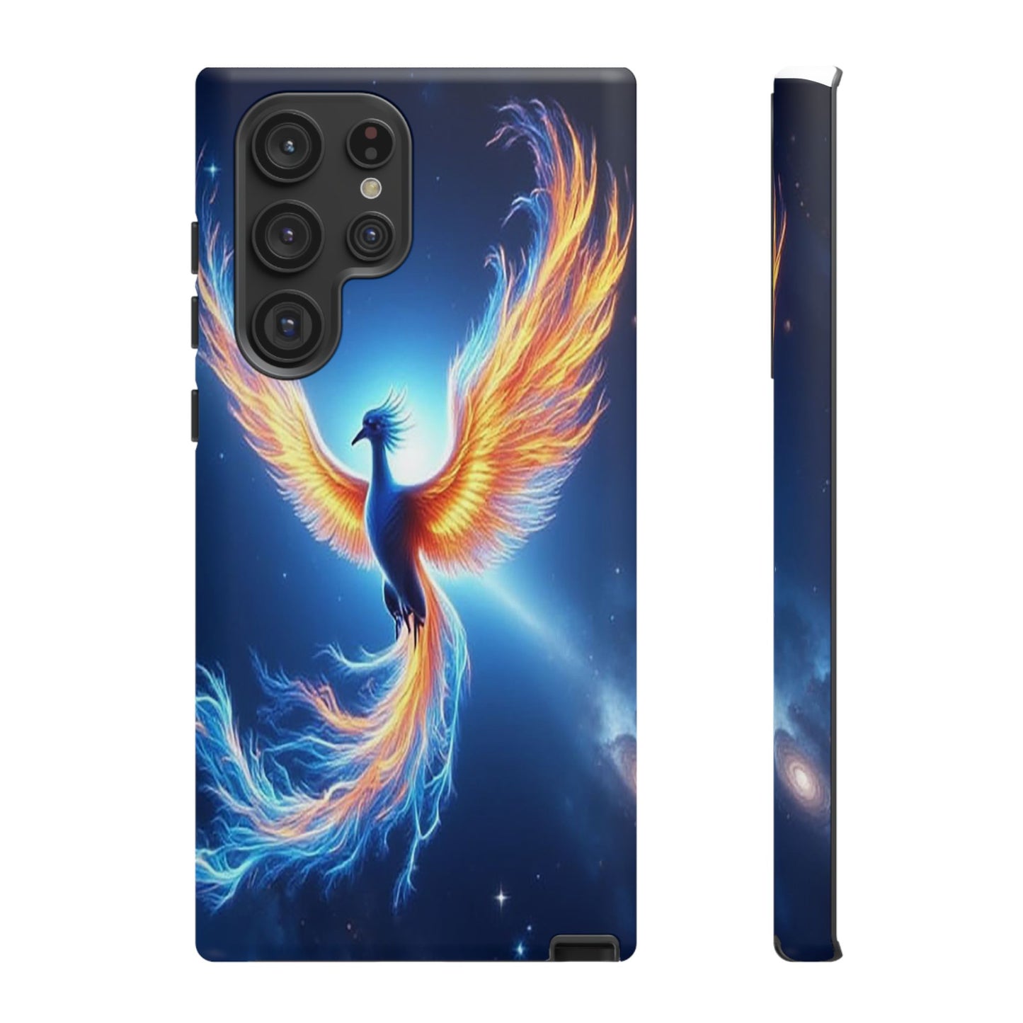 Phoenix Tough Case, Blue Bird Phone Case, Fantasy Designs, Space theme