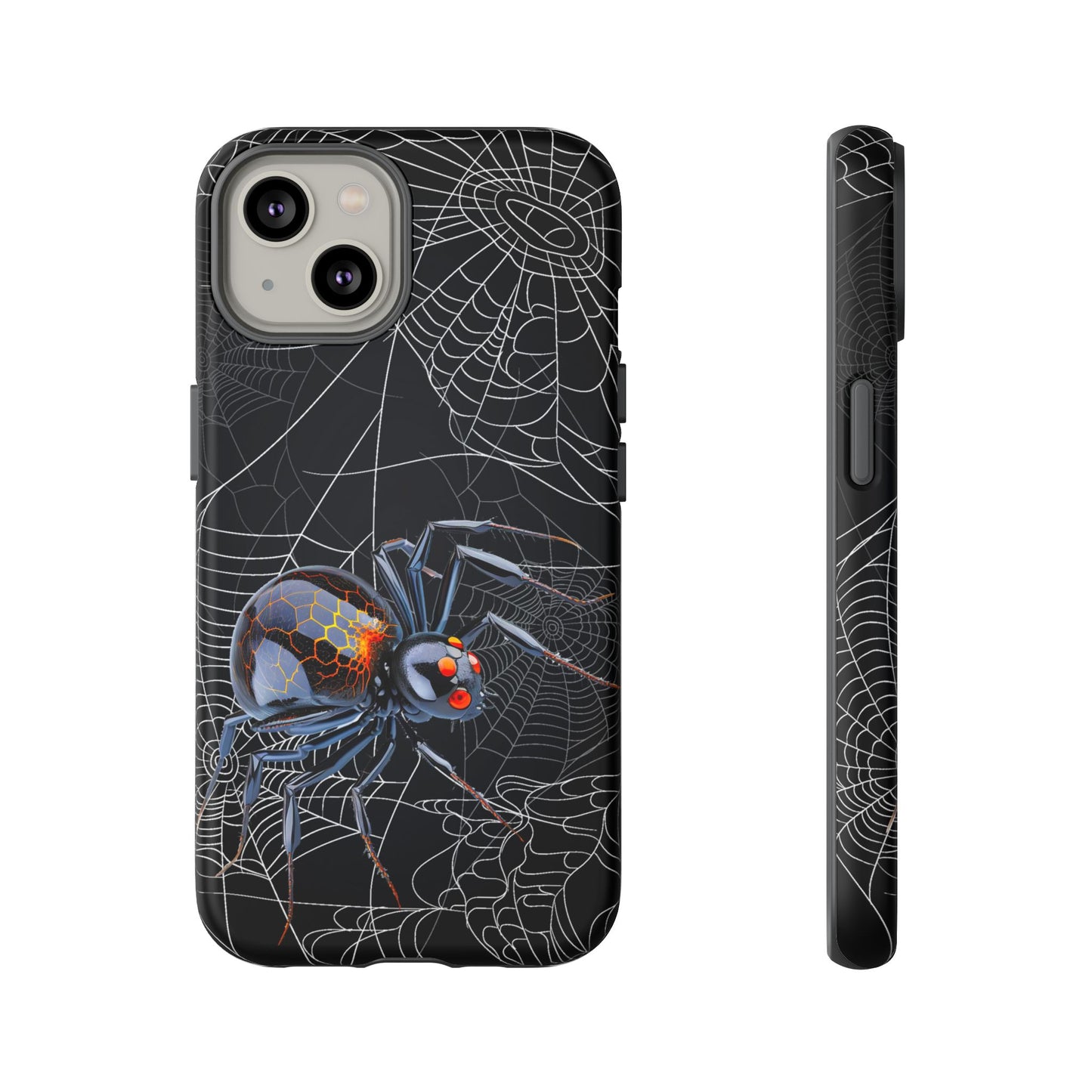 Spider Web Phone Case - Tough Cases for Halloween, Spooky Decor, Gift for Teens, Gothic Style, Unique Customizable Covers