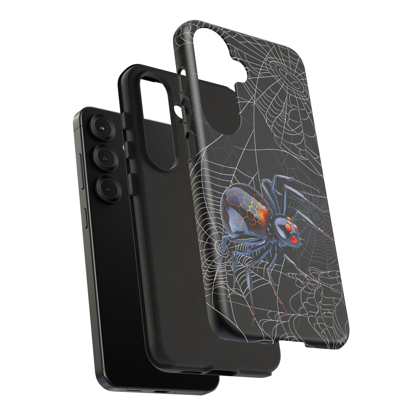 Spider Web Phone Case - Tough Cases for Halloween, Spooky Decor, Gift for Teens, Gothic Style, Unique Customizable Covers
