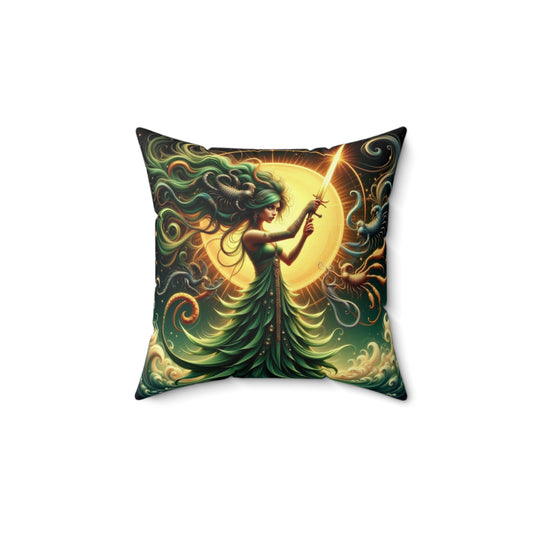 Zodiac Scorpio, Enchanting Goddess Pillow, Boho Decor, Fantasy Art Cushion, Eclectic Home Accent, Gift for Her, Cozy Living Room